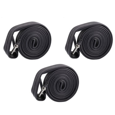 Unique Bargains 3 Pcs 700x23/25C Bike Inner Tube Rubber Long Straight Valve Bicycle MTB Inner Tubes 60mm
