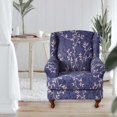 thumbnail image 4 of Stretch Wingback Chair Cover Washable Single Sofa Seat Cover for Bedroom Wedding, 4 of 8