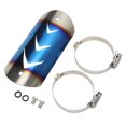 thumbnail image 2 of Exhaust Pipe Cover Protector, Stainless Steel High Strength Impact Resistance Exhaust Heat Shield Cover  For Motorcycle Bluing, 2 of 8
