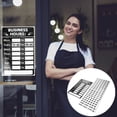 thumbnail image 4 of Miangastore 1 Set Business Hours Sign Hours of Operation Sign Store Hours Sign Sticker, 4 of 8