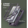 thumbnail image 2 of Dexnor for Samsung Galaxy S25 Ultra Case with Built-in Slide Camera Cover & Screen Protector & Kickstand, Shockproof Rugged Case Full-Body Bumper Protective Cover for Galaxy S25 Ultra 2025, Purple, 2 of 7