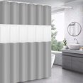 thumbnail image 4 of Winter Shower Curtains for Bathroom Shower Curtain for Bathroom Modern Shower Curtain Winter in Bath 71X71 Inches Long Shower Curtains Set , Hotel Style with Translucent Top Window, 4 of 9