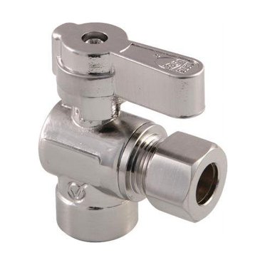 Kingston Brass KF4320SN 0,5 Po Sueur x 0,375 Po Soupape d'Arrêt d'Angle de Compression & 44; Nickel Brossé