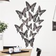 thumbnail image 3 of Dvkptbk Wall Stickers 12PCS Metal Texture Hollow Wall Sticker Home Decor on Clearance, 3 of 6