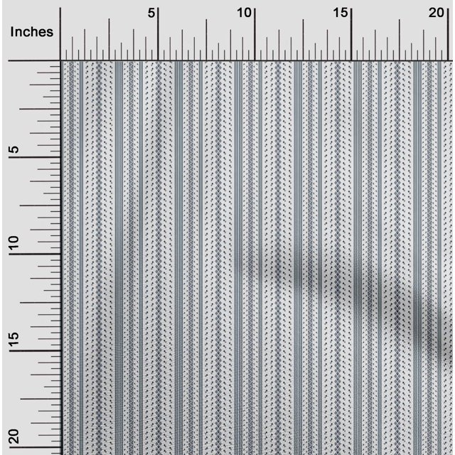 oneOone Viscose Chiffon Fabric Stripe|Diamond & Triangle Geometric Print Fabric By The Yard 42 Inch Wide