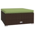 thumbnail image 5 of vidaXL Salon de Jardin 10 Pcs avec Coussins Brun en Rotin Poly, 5 of 5