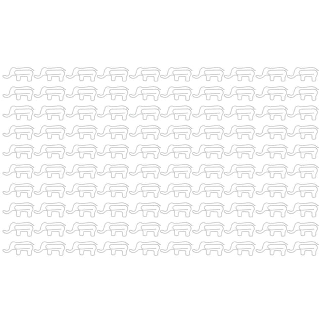 100 Pcs Trombones en Forme d'Éléphant Trombones Animaux Pinces pour Notes Signets en Métal Pinces de Marquage Antidérapantes pour Fabrication de Cartes