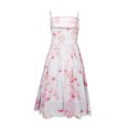 thumbnail image 5 of FcBaudy Robe Camis Sans Manches à Col en V, Robes d'Été pour Femmes, Robes pour Femmes à Bretelles Sans Bretelles en Chiffon Sans Manches Imprimées Robe Botanique Florale Robe Femme, 5 of 5