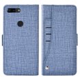 thumbnail image 4 of OnePlus 5T Case, iCoverCase Genuine Leather Wallet Case Slim Fit Folio Book Design with Stand and Card Slots Flip Case Cover for OnePlus 5T (Blue), 4 of 5