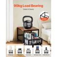 thumbnail image 2 of VEVOR Support pour Mini-Frigo 198 Lb avec Chariot de Rangement et Roues Pivotantes Brun Foncé, 2 of 9