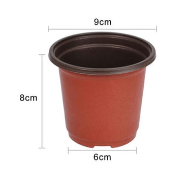 Pots de Fleurs en Plastique pour Plantes Jardin Pépinière Semis 100 Pcs Pots de Fleurs pour Plantes Pots de Fleurs en Plastique Extérieur Vie Jardin Pépinière Semis Pot Contenant