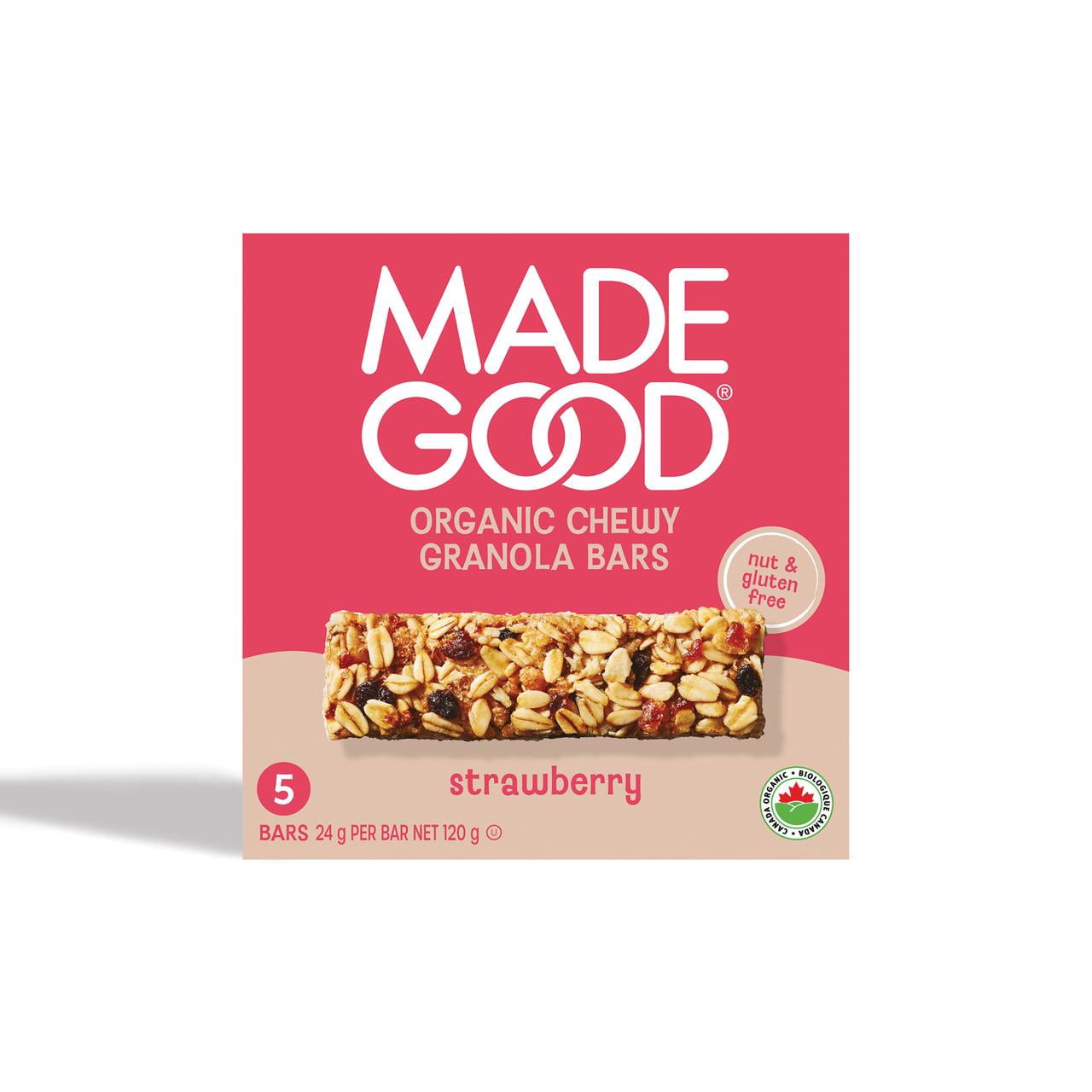 MadeGood Strawberry Granola Bars 5 bars