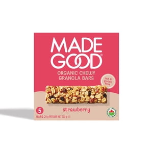 MadeGood Strawberry Granola Barres 5 barres