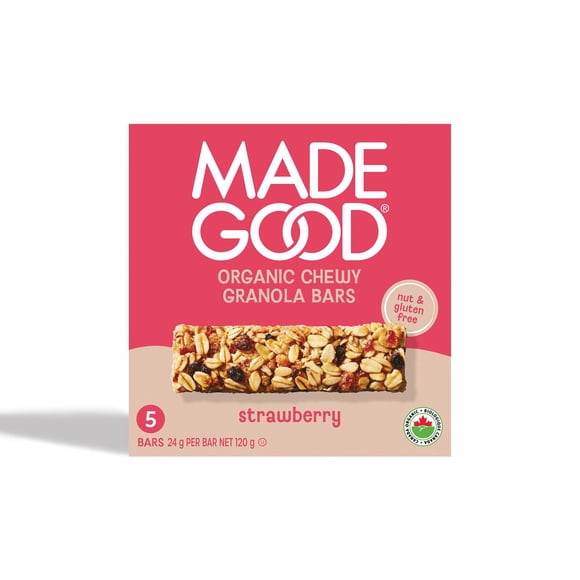 MadeGood Strawberry Granola Bars 5 bars