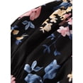 thumbnail image 4 of Faithtur Baby Girl Flower Print Round Neck Bow Lace-Up Suspender Romper, 4 of 8