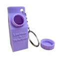 thumbnail image 1 of Unique Milk Carton Pill Container Keychain Practical Pill Holder Keychain 3D And Fun Accessory For Keys Very Suitable purple, 1 of 8