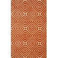 thumbnail image 1 of Tapis Marla Géométrique Transitionnel en Laine Tufté à la Main Orange, 1 of 5