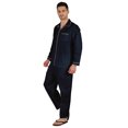 thumbnail image 3 of Inkmeso Men's Cotton PJs Solid Sleepwear Lounge Wear Top & Bottom Pajama Set, 3 of 7