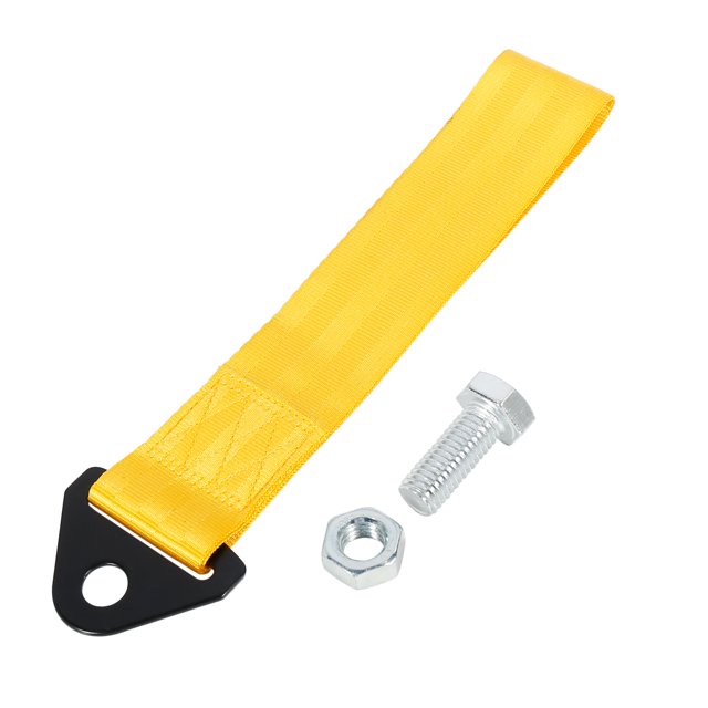 Unique Bargains Red Universal Vehicle Replacement Towing Hook Bumper Trailer Belt Strap