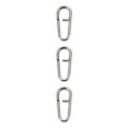 thumbnail image 3 of QualitChoice 100 Pcs/sac Connecteur d'Hameçon de Pêche en Acier Inoxydable QL Lock Émerillons à Enclenchement Support d'Appât de Sécurité Dispositif Matériel de Pêche S 3ensemble, 3 of 6