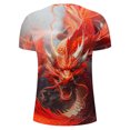 thumbnail image 5 of Chemises pour Hommes Été Mode Décontractée T-shirt Imprimé à Col Rond pour Homme, 5 of 5