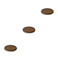 thumbnail image 4 of QualitChoice Coussin de Siège Portable Remplacement Rond Relaxant Respirant Doux Maison Bureau Fauteuil Canapé Tapis Accessoires Café 3 Pcs, 4 of 6