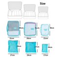 thumbnail image 4 of 6 Set Packing Cubes With Shoe Bag - Carry On Luggage Travel Packing Organizers Housekepping Storage Bags, 4 of 4