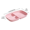 thumbnail image 4 of TTJ Lunch Playes Bento Boîte à Lunch Réutilisable Contenant Alimentaire à 3 Compartiments pour Préparation de Repas Dîner au Bureau Voyage Pique-Niques et Rangement à Portions Contrôlées, 4 of 8
