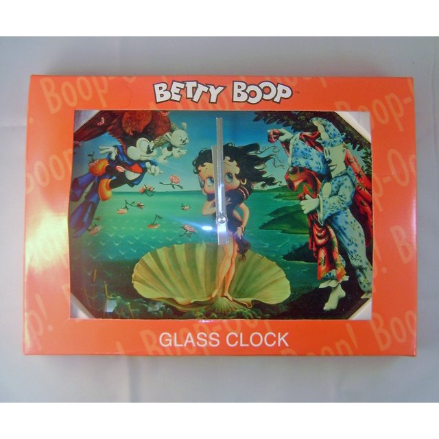 Betty Boop Horloge Murale en Verre Venus