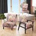 thumbnail image 1 of Designart « Pink Chrysanthemums love expression II » Fauteuil d'Appoint Rembourré à Motif Floral Rose - Fauteuil Traditionnel avec Accoudoirs pour Salon, 1 of 7