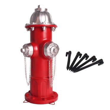 Borne d'Incendie Décoration Extérieure Ornement de Jardin Décor, Cadeaux de Pompier pour Hommes, pour Chiens Borne d'Incendie pour Chien Faux Feu en Borne d'Incendie