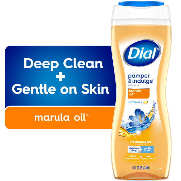 Dial Marula Oil Nourishing Body Wash, 473ml, Dermatologist Tested, Free from Silicones, Parabens, Phthalates, SLS