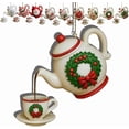 thumbnail image 2 of QIPOPIQ Vintage Christmas Teacup And Teapot Festive Decoration, 2 of 3
