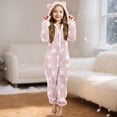 thumbnail image 2 of Pyjama pour Bébé Fille, Combinaison à Capuche à Manches Longues pour Chaleur Hivernale, 2 of 5