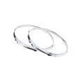 thumbnail image 1 of 1 Pair Snare Drum Hoop Snare Drum Parts Accessories Plating Hoop Ring Ring Rim for Percussion Instrument 13 Inch 6 Hole, 1 of 8