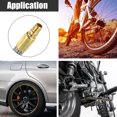 thumbnail image 3 of Unique Bargains 2pcs Stainless Steel 10cm Air Chuck Inflator Compressor Pump Extension Hose for Car Motorbike Quick Connect, 3 of 7