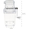 thumbnail image 4 of Machine à Glace Pilée Manuelle Machine à Cônes de Neige Domestique Broyeur de Glace Manuel Machine à Glace Pilée Manuelle Polyvalente Machine à Glace pour Maison Bureau Plein Air Camping transparent, 4 of 5