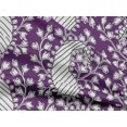 thumbnail image 5 of oneOone Rayon Purple Fabric Block Craft Projects Decor Fabric Printed By The Yard 56 Inch Wide-T8, 5 of 5