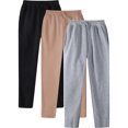 thumbnail image 1 of Weiqiqre Cargo Pants for Men 3 Pack Breathable Fleece Athletic Workout Jogger Sweatpants for Men with Pockets and Drawstring, 1 of 8