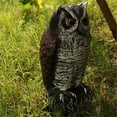 thumbnail image 3 of SERENABLE Hibou Cornu Réaliste Chasse Statue de Leurre Extérieur Jardin 6 Pcs, 3 of 9