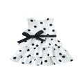 thumbnail image 1 of Tenue d'Été pour Tout-Petite Fille, Robe Sans Manches à Pois, Taille Haute, Tutu, Fête, Princesse, Blanche, 2-3 Ans, 1 of 7