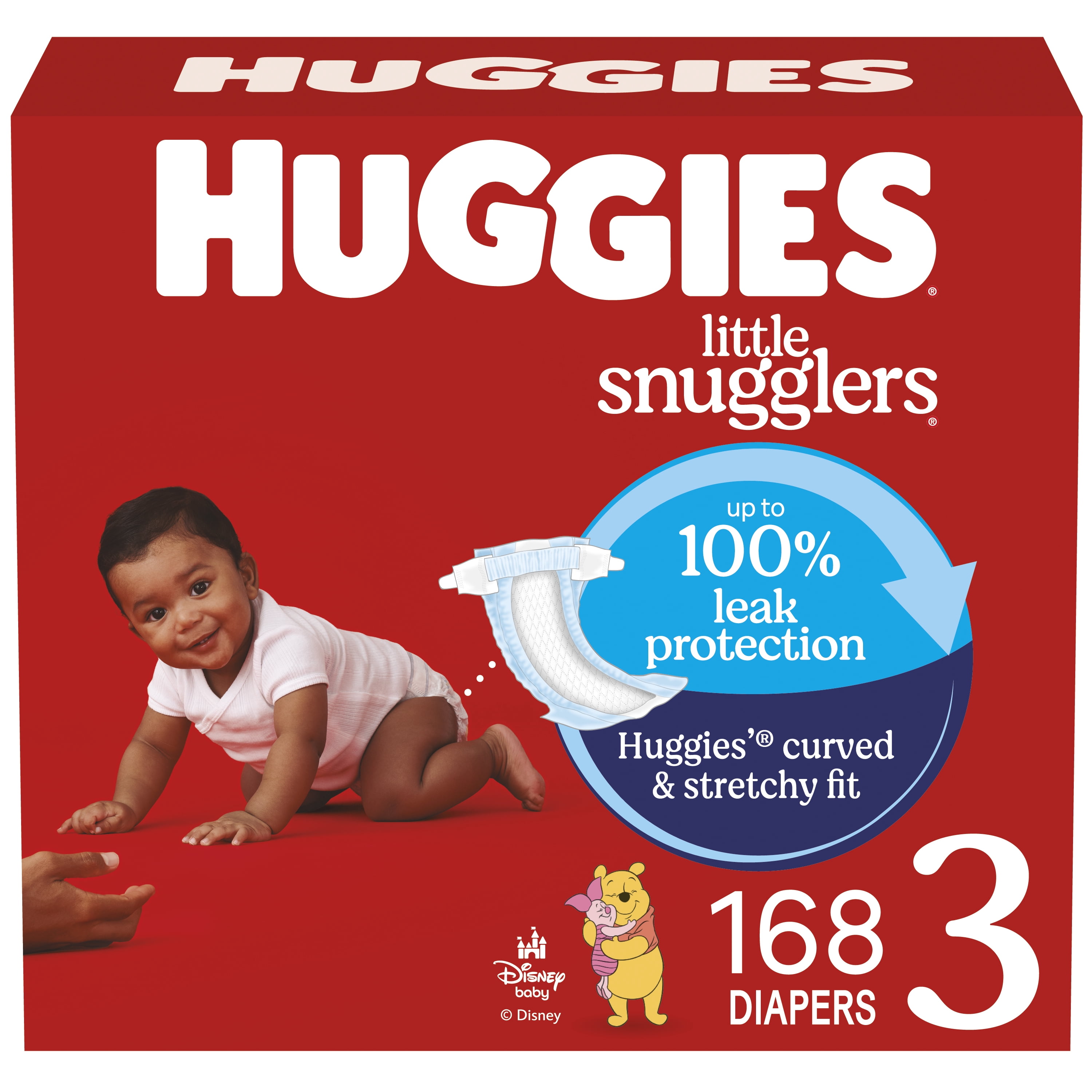 Huggies Little Snugglers Baby Diapers, Newborn (up to 10 lbs), 84 Ct