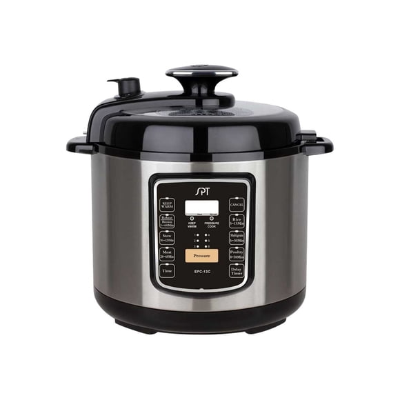 SPT EPC-13C Electric Pressure Cooker with Quick Release Button, 6.5 quart, Stainless Steel