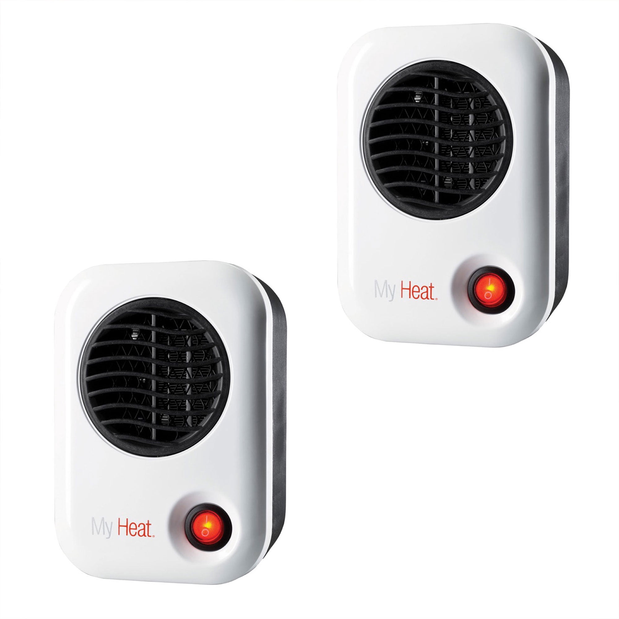 Lasko 101 MyHeat Portable Personal Electric 200W Ceramic Space Heater (2 Pack)