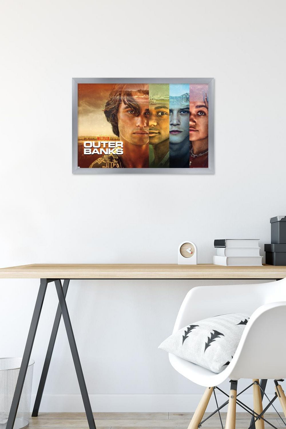 Netflix Outer Banks - Faces Wall Poster, 14.725" x 22.375" Framed