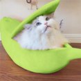 thumbnail image 3 of LSLJS Small Pet Bed Banana Shape Warm Soft Plush Breathable Bed Banana Cat Bed, 3 of 6