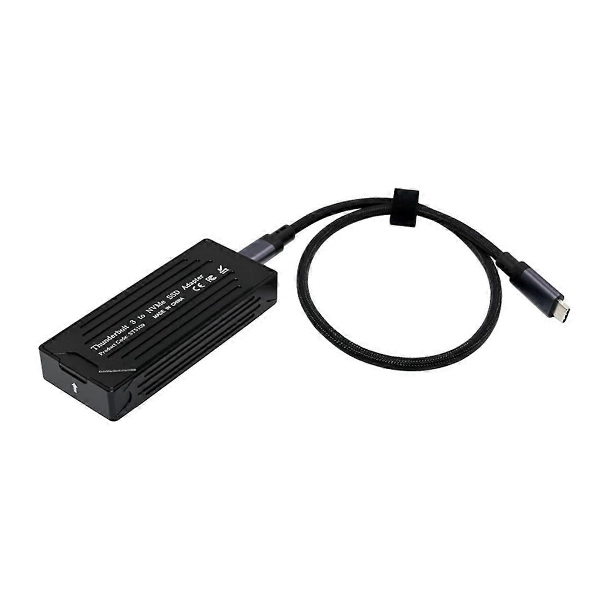 Usb Type-C 3 to M.2 Nvme SSD Hard Drive Enclosure 40gbps Supports M.2 M Key and M.2 B & Mkey Nvme