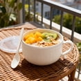 thumbnail image 4 of Insulated Stainless Steel Mug With Lid And Plate Large Capacity Soup Cup For Hot Beverages Stews Coffee Ideal Food Storage, 4 of 5