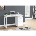 thumbnail image 3 of Monarch Specialties Computer Desk, Home Office, Laptop, Left, Right Set-up, Storage Drawers, 48"l, Work, Laminate, White, Contemporary, Modern, 3 of 4