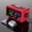 Red, variant on Dvkptbk Perpetual Calendar FM Radio Alarm Clock RGB Colorful Mirror Large Screen Display Electronic Clock Suitable for Giving Holiday Gifts